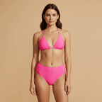 Women’s Bikini with Adjustable Straps and High Waist