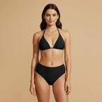 Women’s Bikini with Adjustable Straps and High Waist