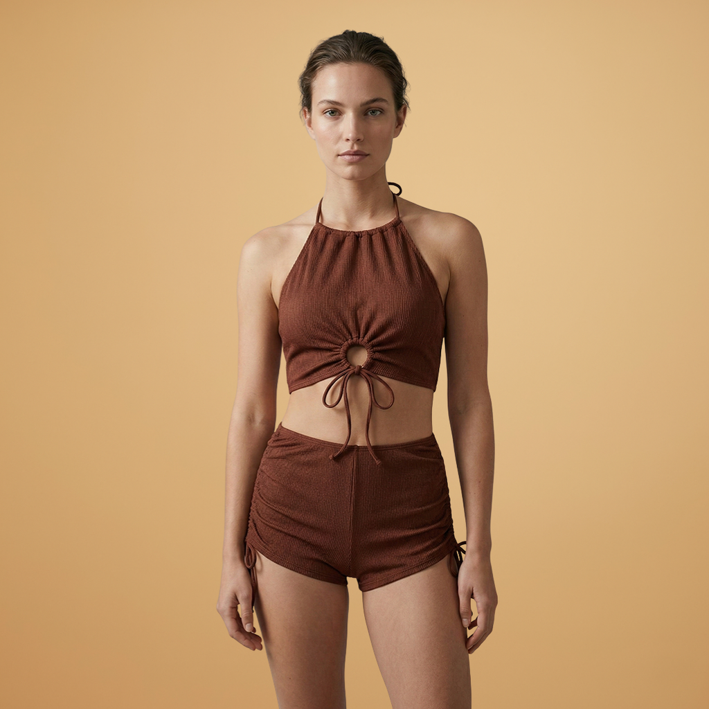 Women's Bikini with Feminine Design and Fabric