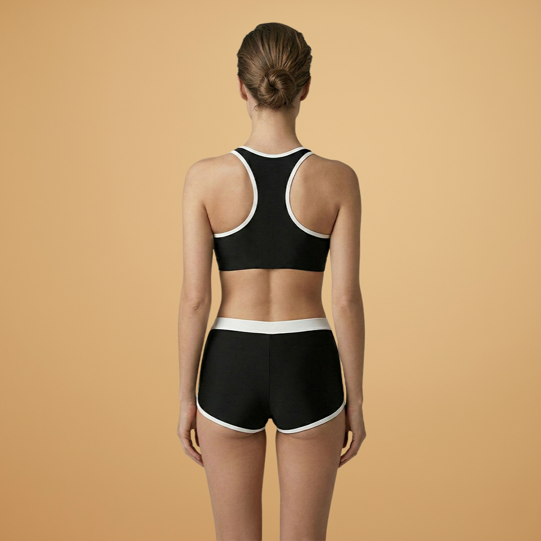 Women’s Bikini with Split Design and Solid Colour