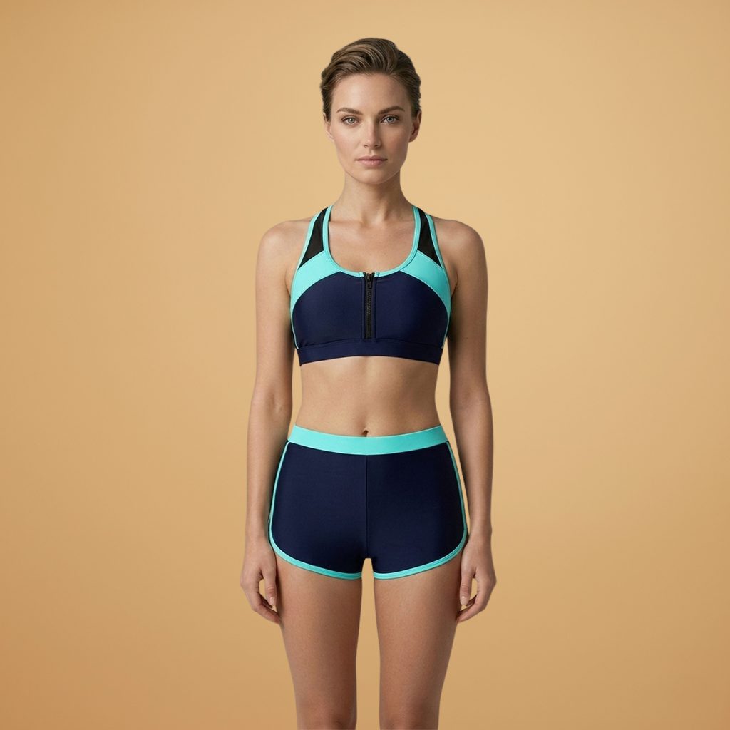 Women’s Bikini with Split Design and Solid Colour