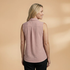 Women's Blouse with Collar and Button Closure