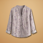Women's Blouse with Structured Fit and Button Closure