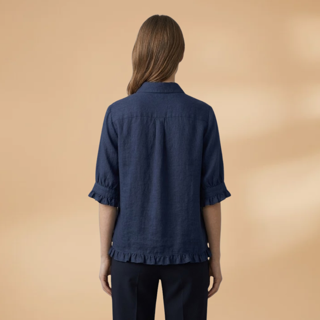 Women's Blouse with button fastening and standard sleeves