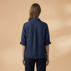 Women's Blouse with button fastening and standard sleeves