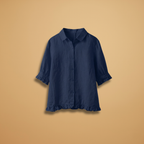 Women's Blouse with button fastening and standard sleeves