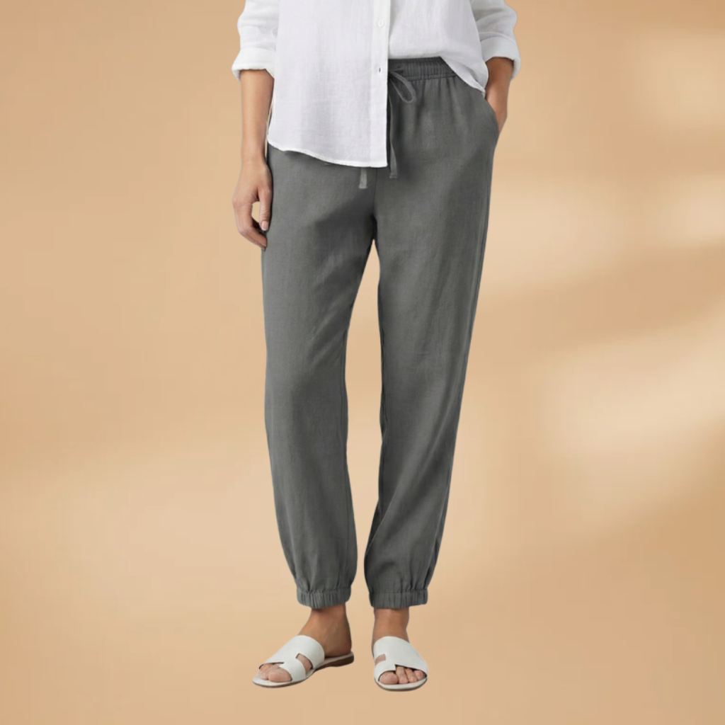 Women's Casual Jogger Pants with Adjustable Waistband