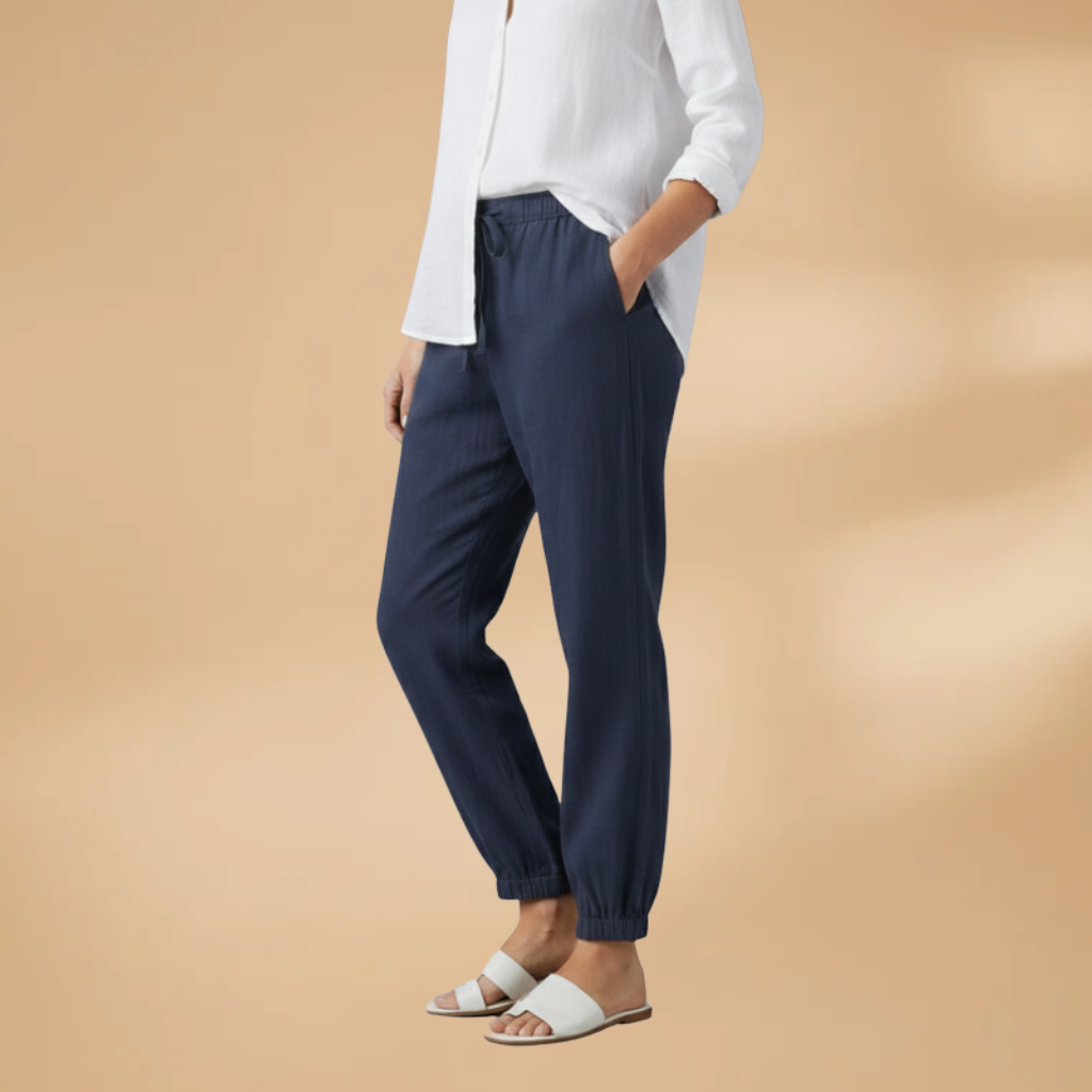 Women's Casual Jogger Pants with Adjustable Waistband