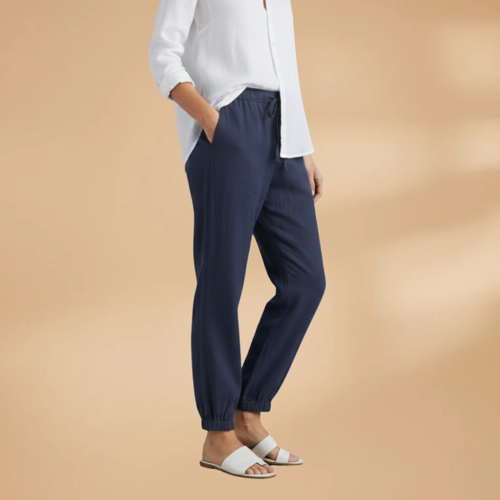 Women's Casual Jogger Pants with Adjustable Waistband