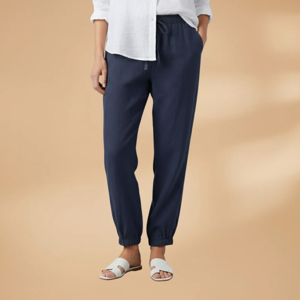 Women's Casual Jogger Pants with Adjustable Waistband