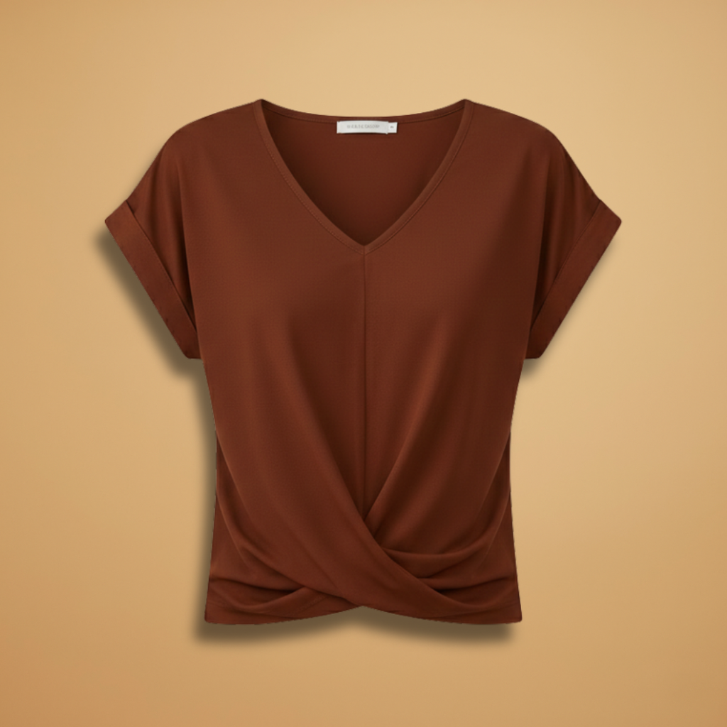 Women’s Casual T-Shirt with Short Sleeves and Relaxed Fit