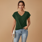 Women’s Casual T-Shirt with Short Sleeves and Relaxed Fit