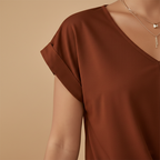 Women’s Casual T-Shirt with Short Sleeves and Relaxed Fit
