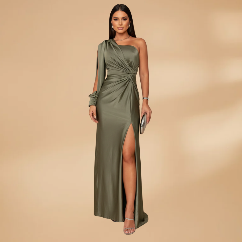 Women's Celeste Evening Dress with Elegant Fit and Fine Fabric