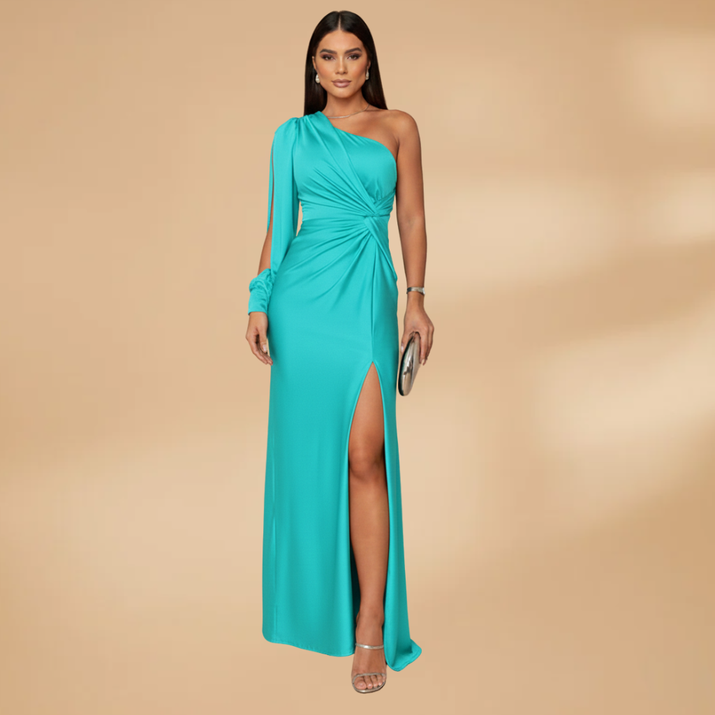 Women's Celeste Evening Dress with Elegant Fit and Fine Fabric