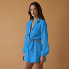 Women’s Co‑ord Set with Cropped Top and Casual Shorts