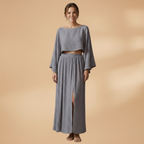 Women’s Co‑ord Set with Cropped Top and Maxi Skirt