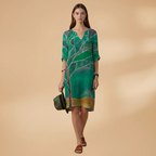 Women's Floral Dress with Versatile Styling for Casual or Festive Occasions