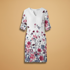Women's Floral Dress with Versatile Styling for Casual or Festive Occasions