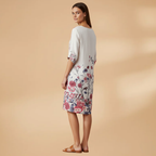 Women's Floral Dress with Versatile Styling for Casual or Festive Occasions