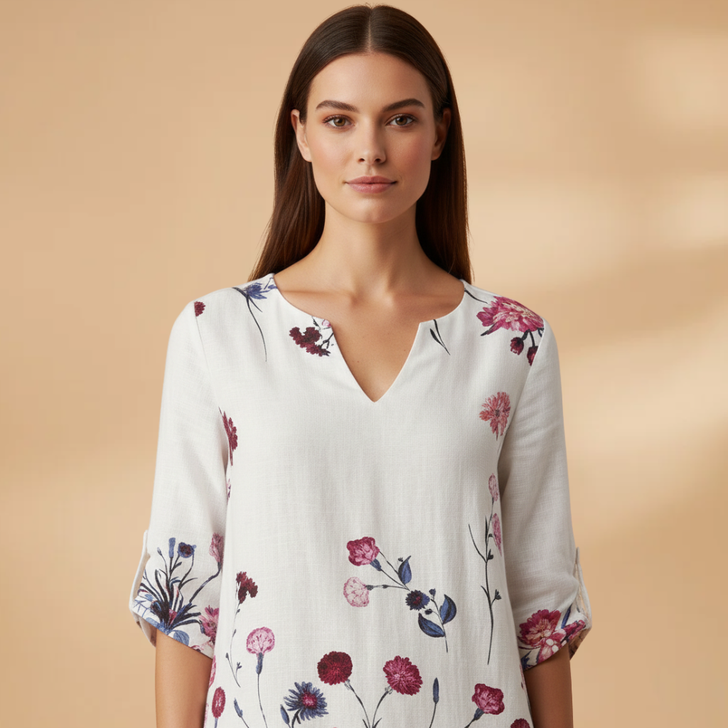 Women's Floral Dress with Versatile Styling for Casual or Festive Occasions