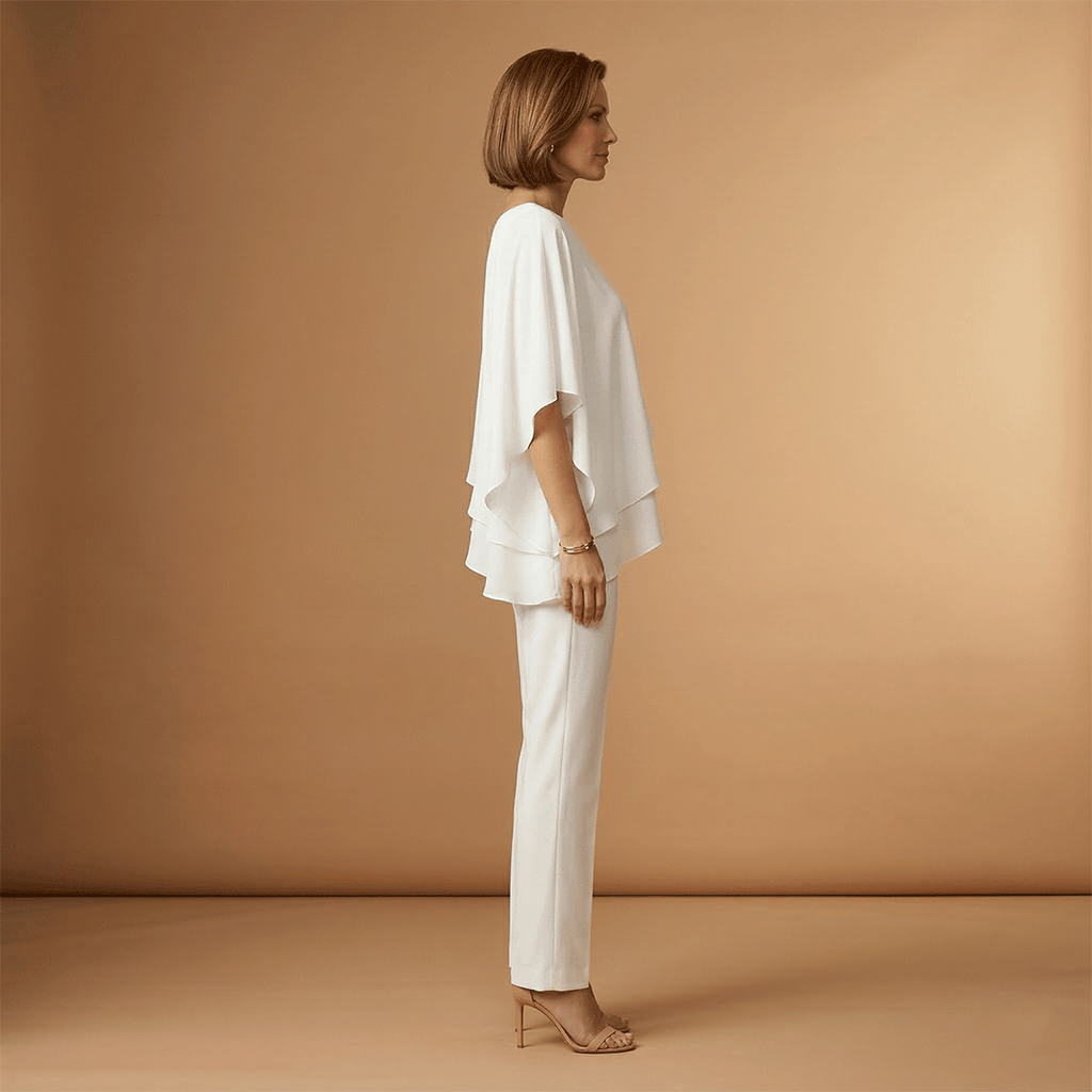 Women's Jumpsuit with Exposed Shoulders and Long Legs