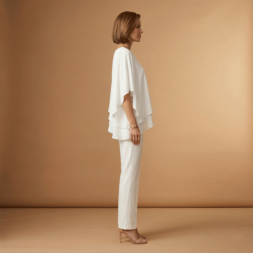 Women's Jumpsuit with Exposed Shoulders and Long Legs