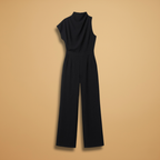 Women's Jumpsuit with Long Sleeves and Wide Legs