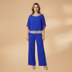 Women’s Jumpsuit with Sequins and Back Zip