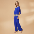 Women’s Jumpsuit with Sequins and Back Zip