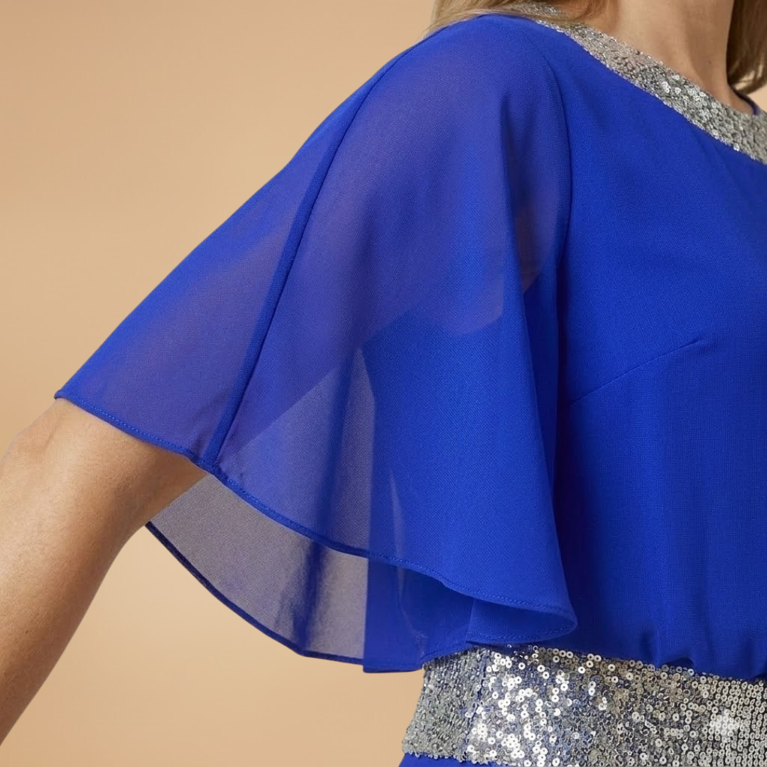Women’s Jumpsuit with Sequins and Back Zip