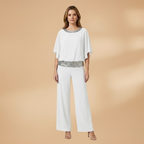 Women’s Jumpsuit with Sequins and Back Zip