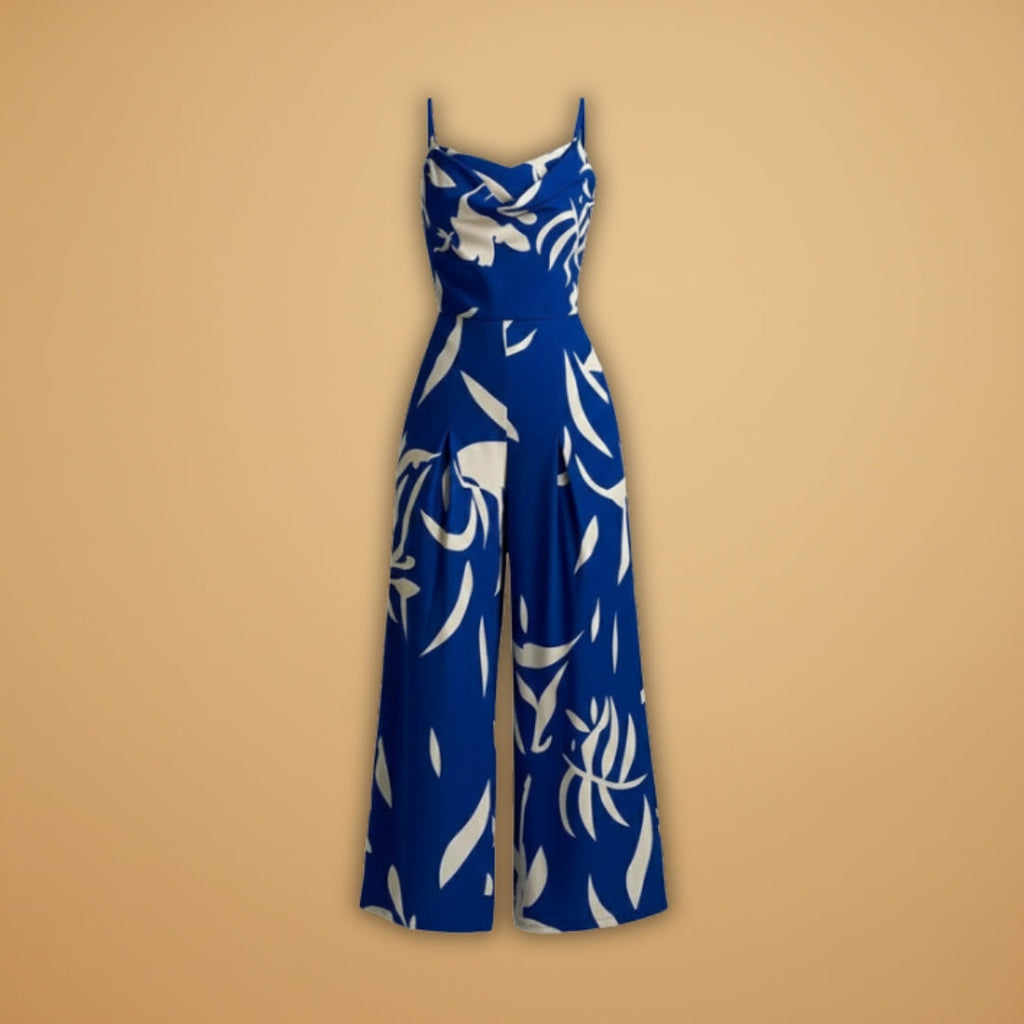 Women's Jumpsuit with Spaghetti Straps and Wide Legs