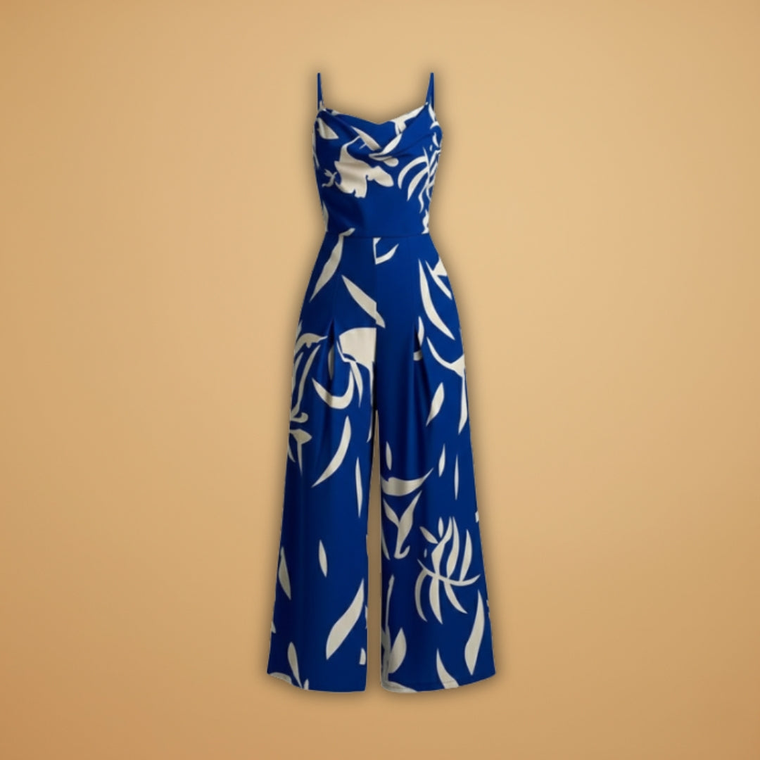 Women's Jumpsuit with Spaghetti Straps and Wide Legs