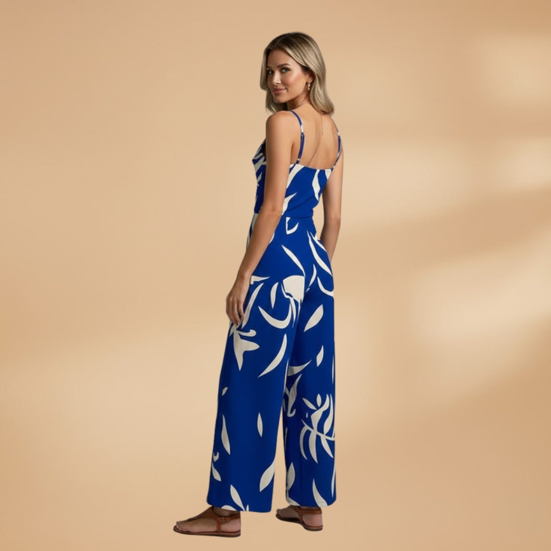 Women's Jumpsuit with Spaghetti Straps and Wide Legs