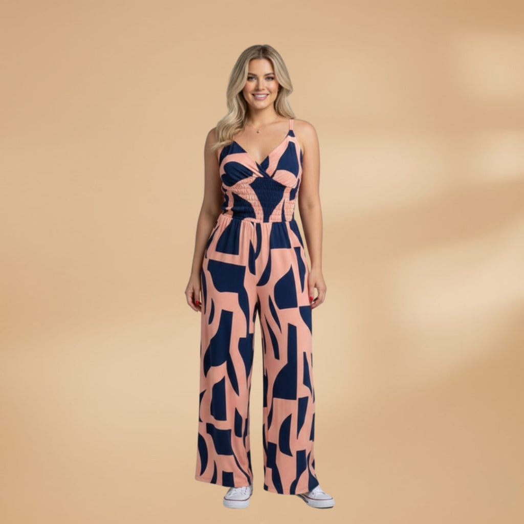 Women's Jumpsuit with Spaghetti Straps and Wide Legs