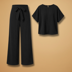 Women’s Jumpsuit with V‑Neck and Zip Closure