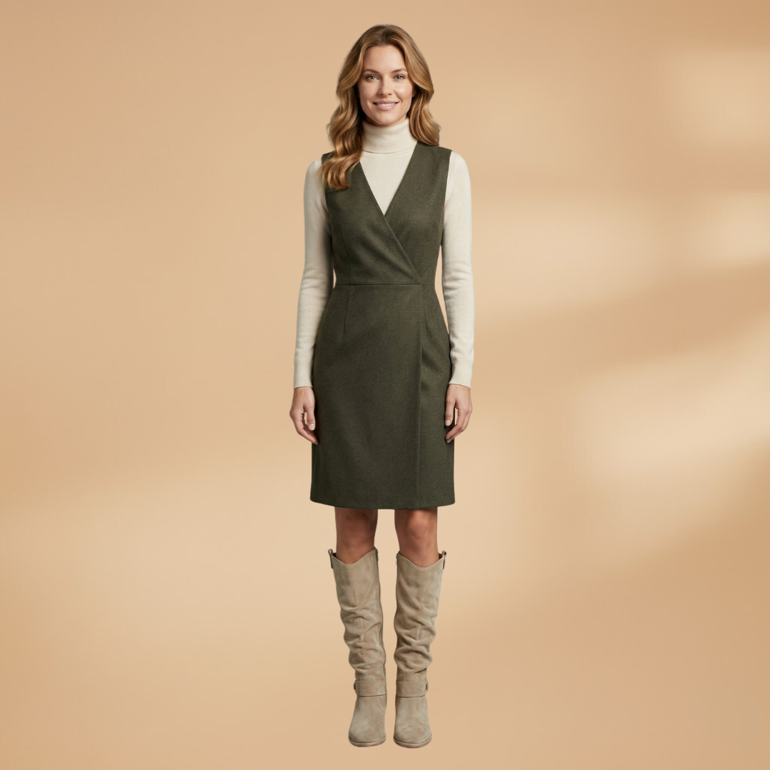 Women's Knee-High Boots with Side Zips and Buckles