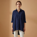 Women’s Loose-Fitting Blouse with Long Sleeves for Casual or Formal Wear