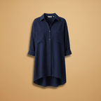Women’s Loose-Fitting Blouse with Long Sleeves for Casual or Formal Wear