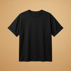 Women’s Oversized T-Shirt with Round Neck and Cuffed Sleeves