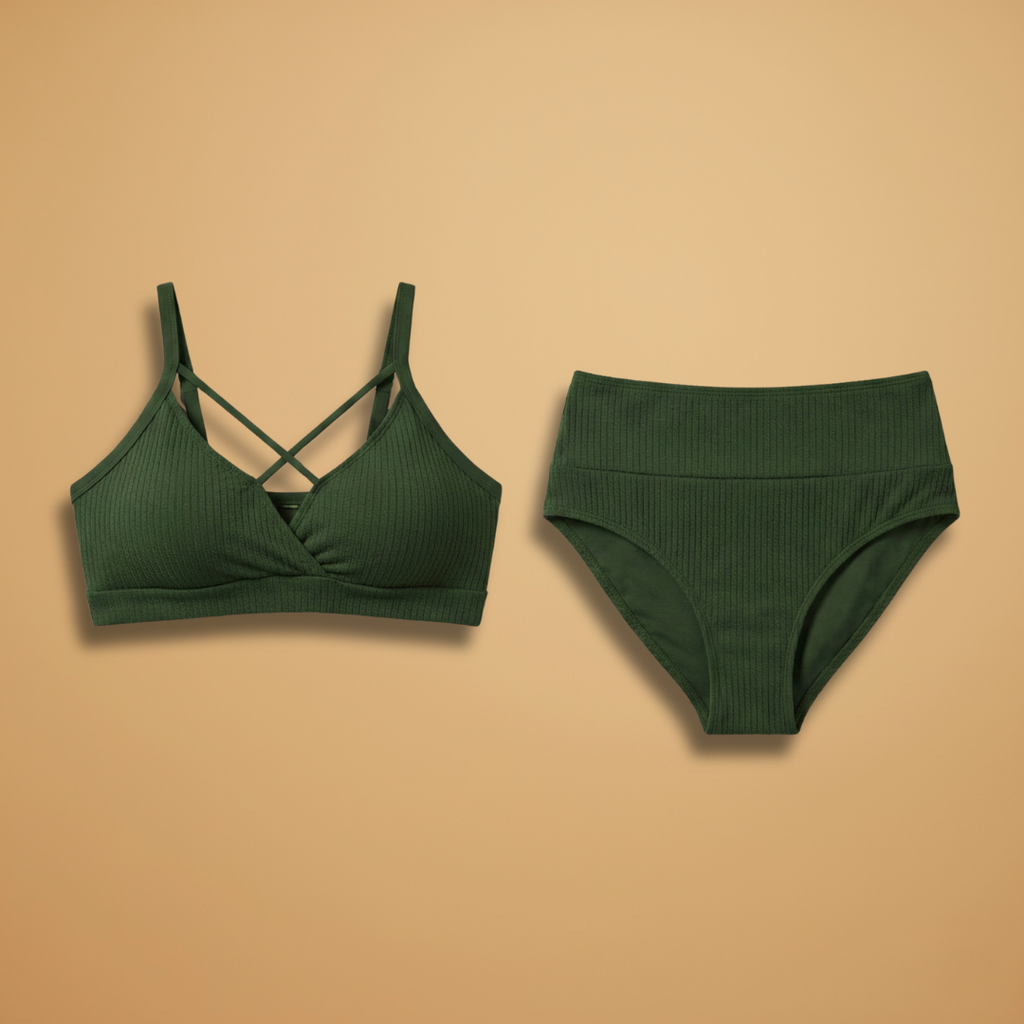 Women's Plus-Size Sling Bikini with High Waist and Backless Design