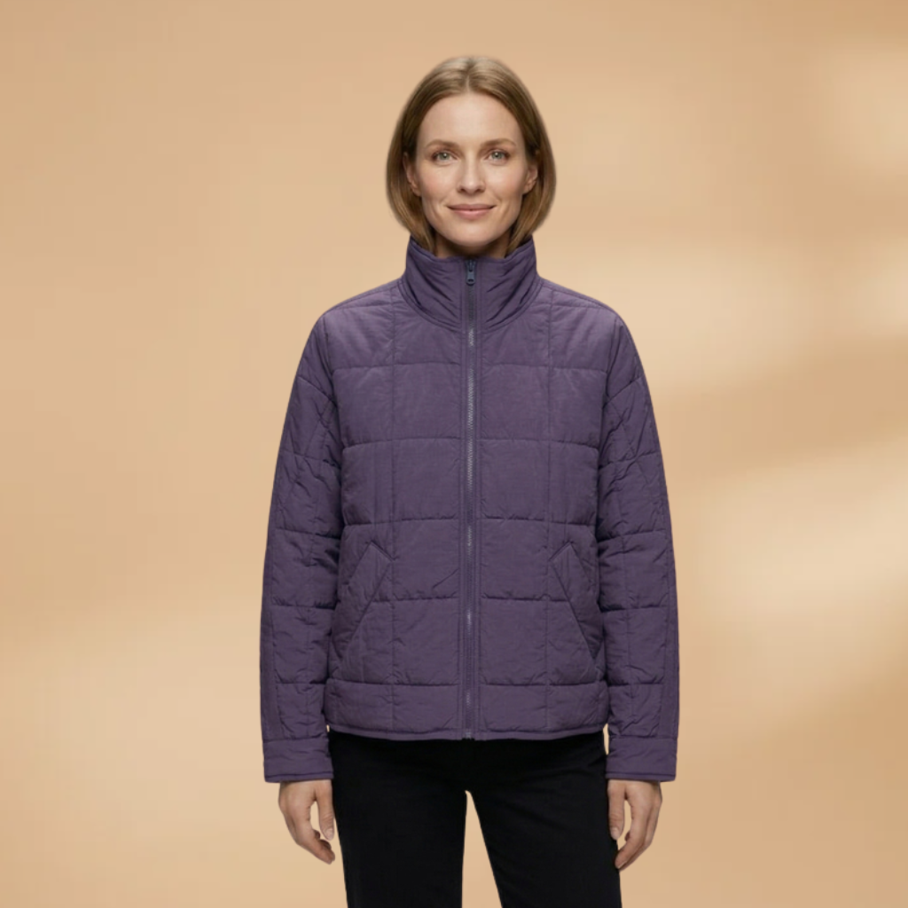 Women's Puffer Jacket with zip closure and padded surface