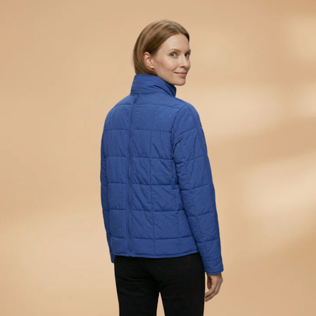 Women's Puffer Jacket with zip closure and padded surface