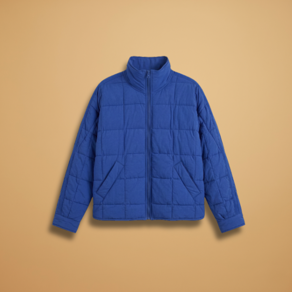 Women's Puffer Jacket with zip closure and padded surface