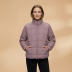 Women's Puffer Jacket with zip closure and padded surface
