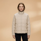 Women's Puffer Jacket with zip closure and padded surface