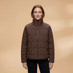 Women's Puffer Jacket with zip closure and padded surface
