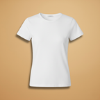 Women’s Slim Fit T-Shirt with Round Neck and Short Sleeves