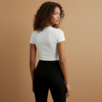 Women’s Slim Fit T-Shirt with Round Neck and Short Sleeves